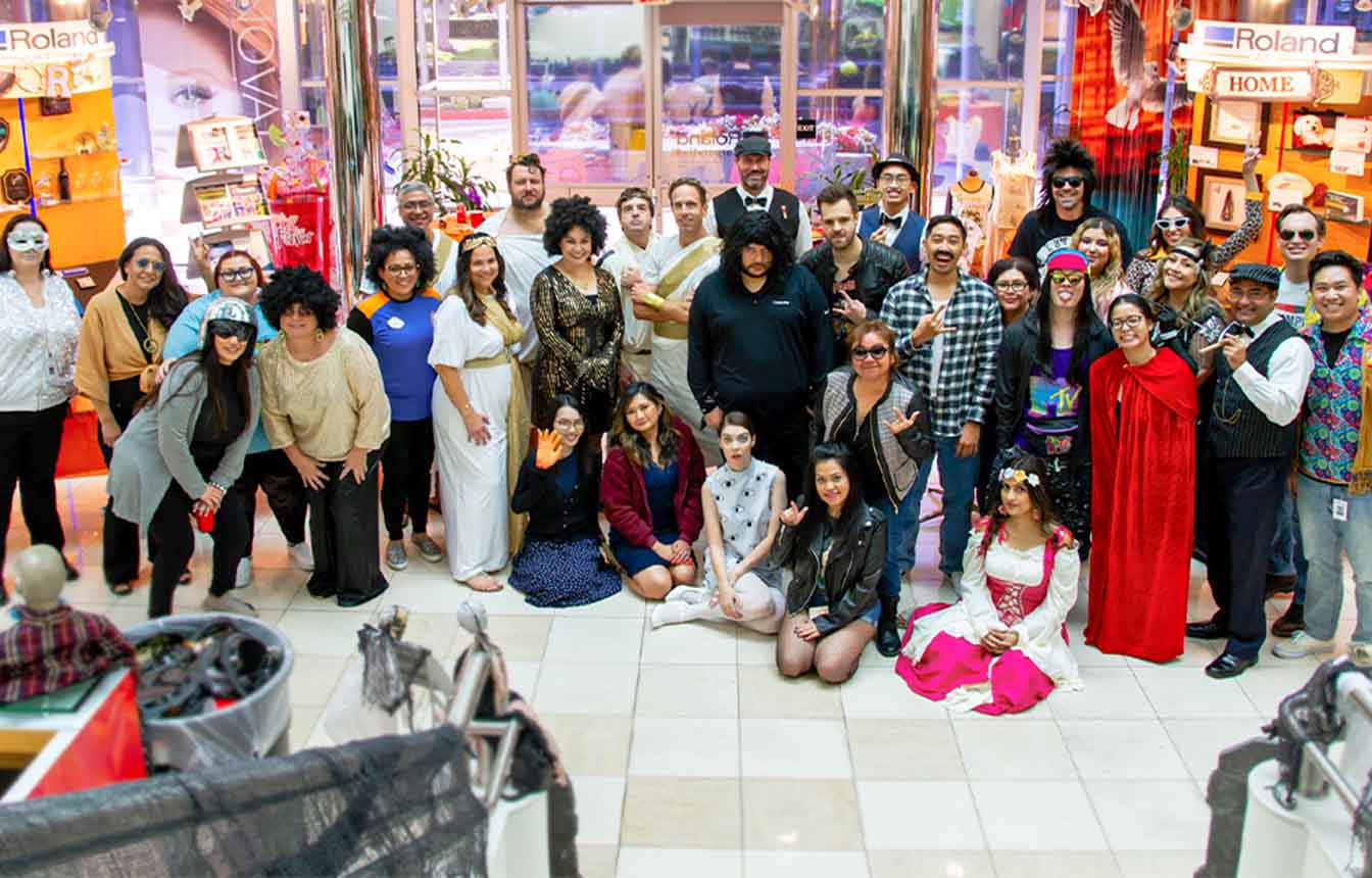 Celebrating Halloween in costume