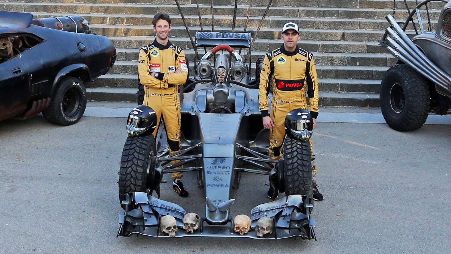 The new car - the Lotus F1 Team Mad Max Hybrid