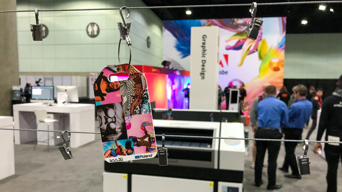 Customized acrylic luggage tags printed with LEF2-300 UV printer