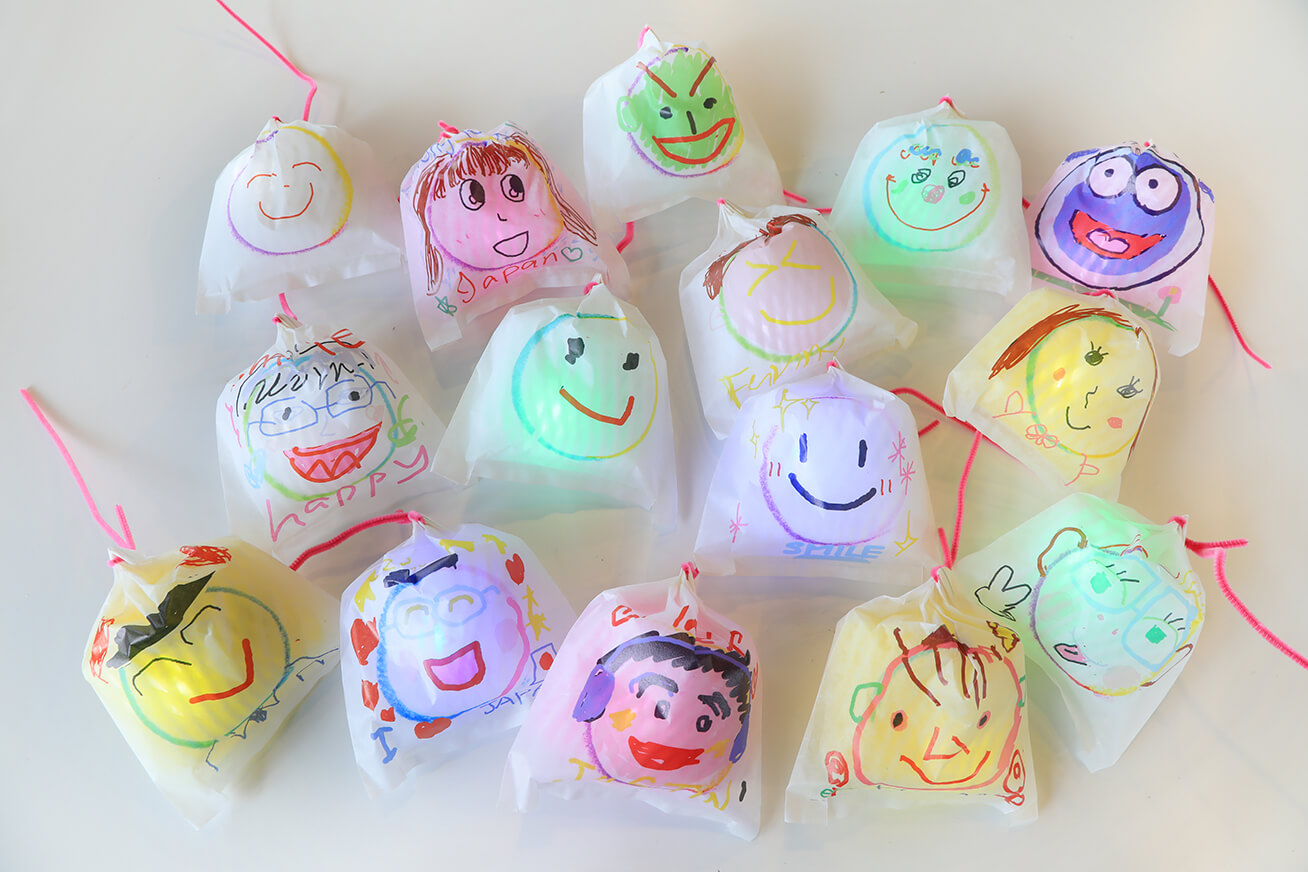 A sample of colorful Hikari no Mi creations. (Photo: Mito Murakami)