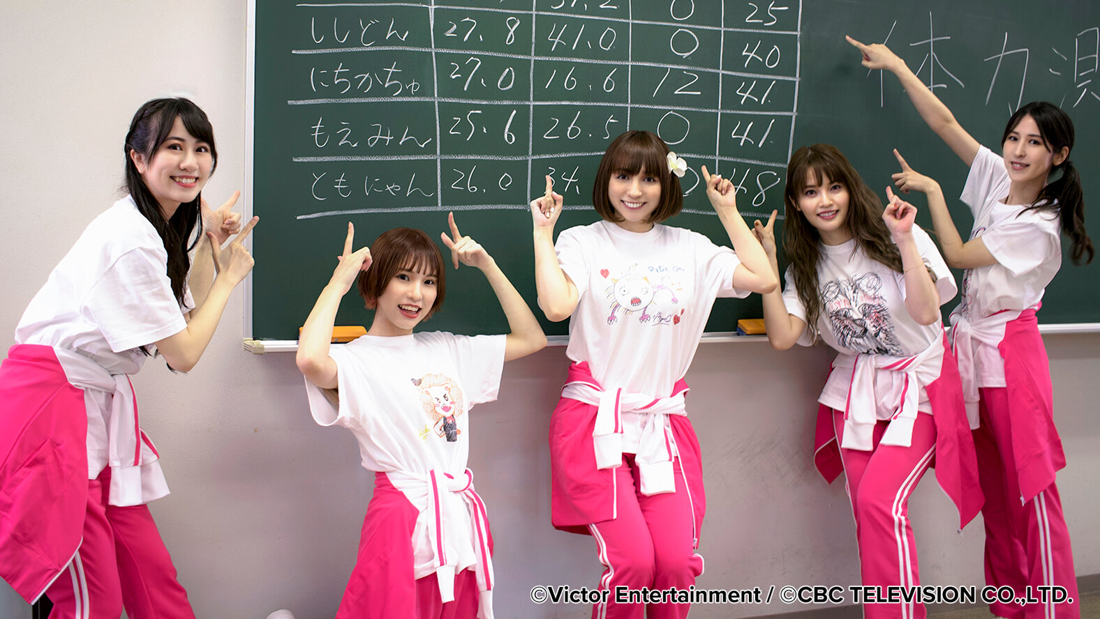 The members of voice actress-girl band PsyChe wore custom-made T-shirts printed with the Roland DG BT-12 direct-to-garment printer.