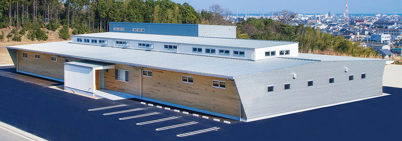 The new production center constructed in 2015 features a wooden design to create a more comfortable working environment for employees.