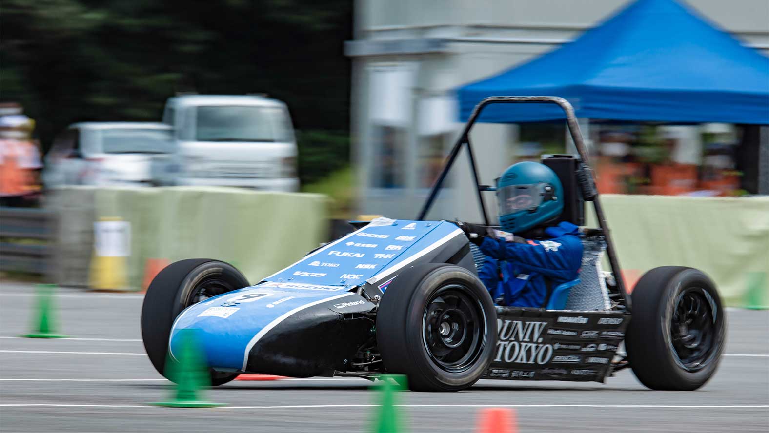 The racing car of the University of Tokyo Formula Factory
