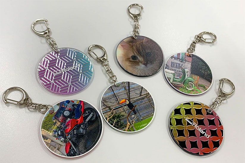 Key holders with printed photos