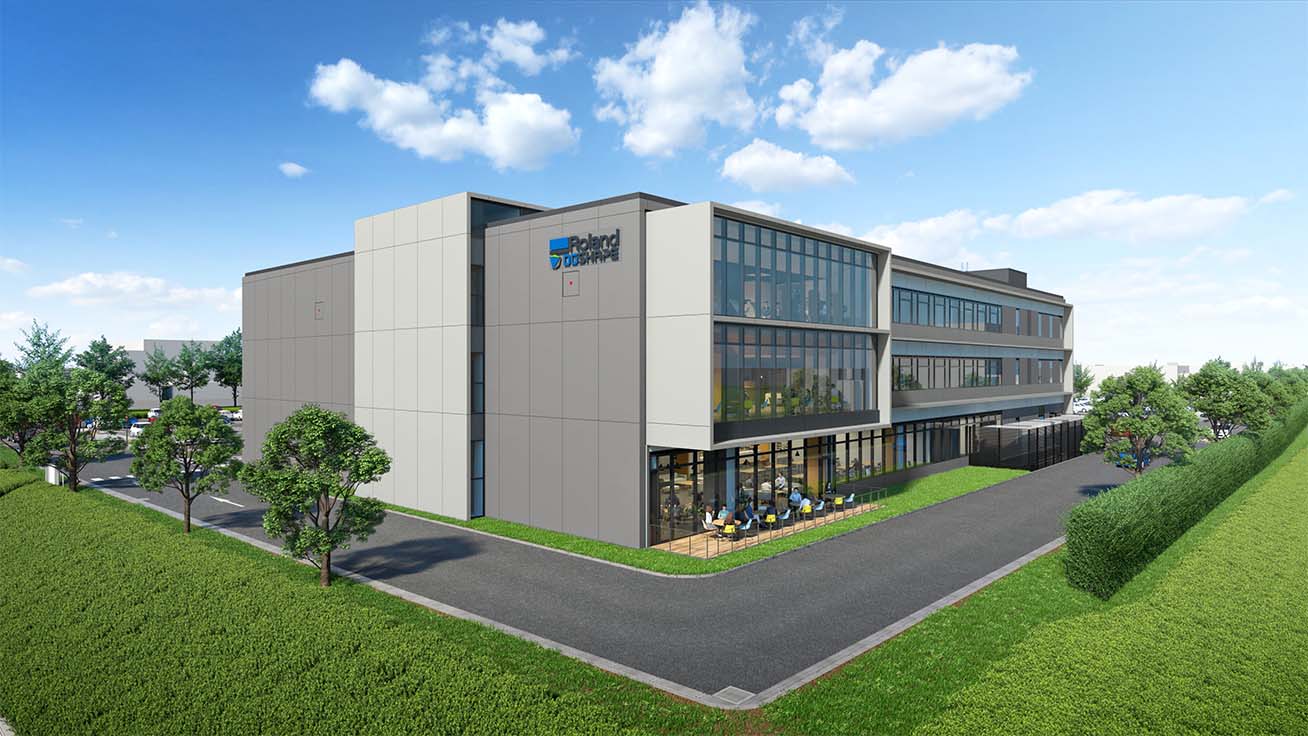 ローランド ディー.ジー.本社新社屋を建設中