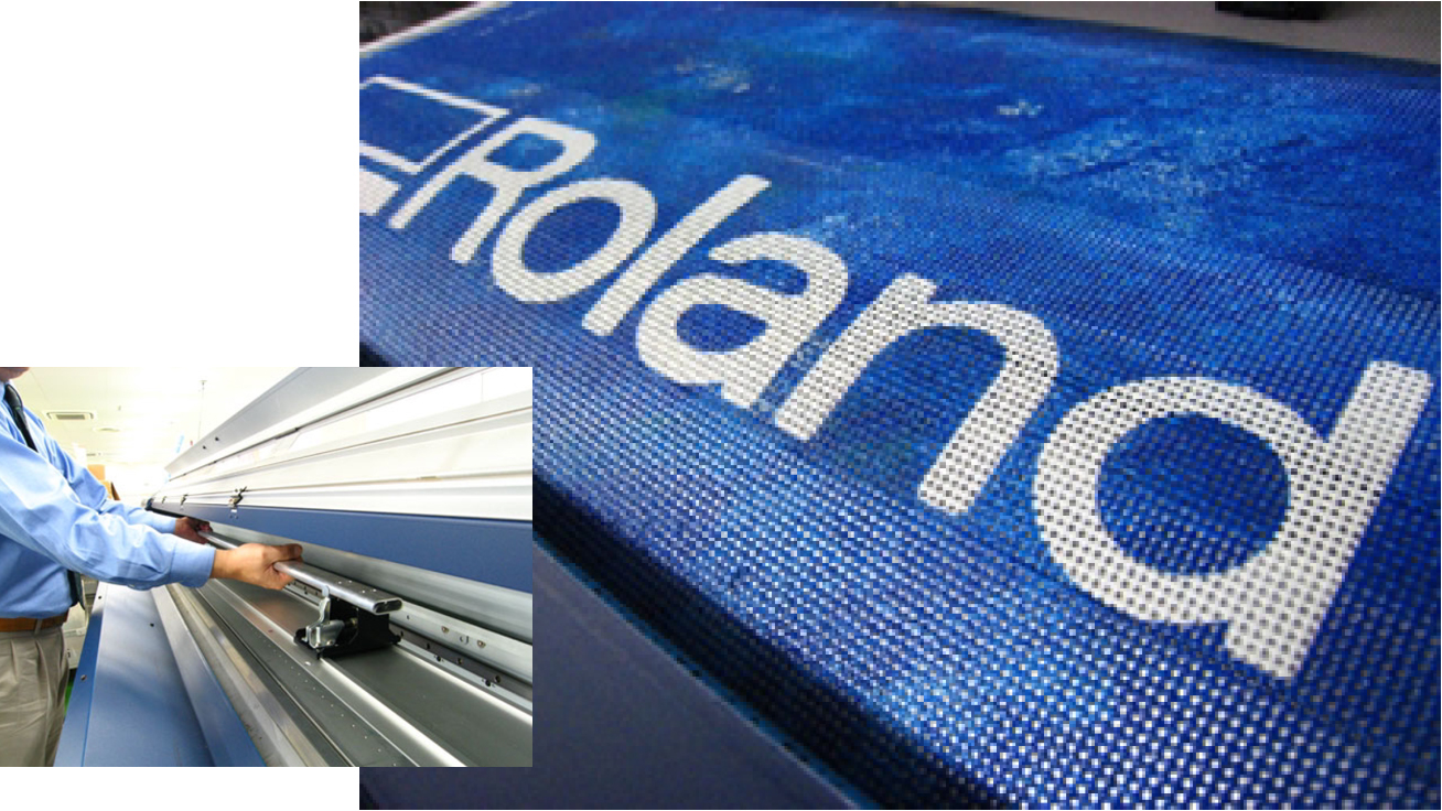Roland AdvancedJET AJ-1000 Features New Mesh Printing Unit