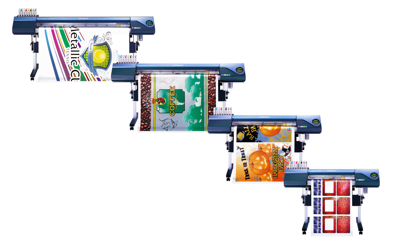 受賞製品:左からVersaCAMM VS-640、VS-540、VS-420、VS-300