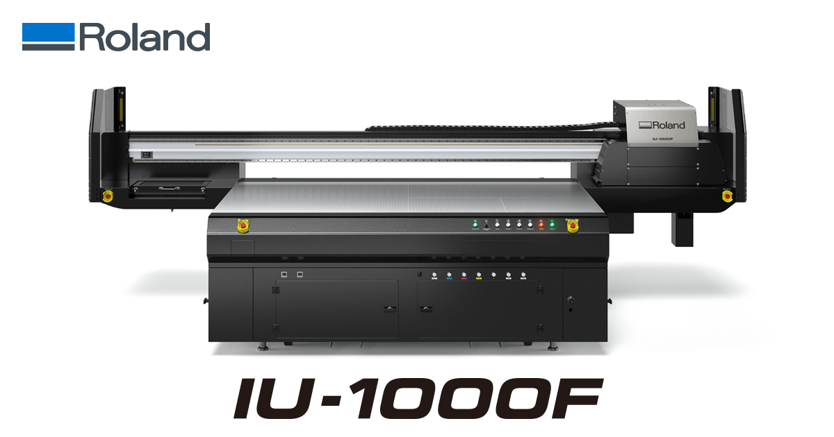 Roland DG Announces New IU-1000F Large-Format UV-LED Flatbed Printer ...